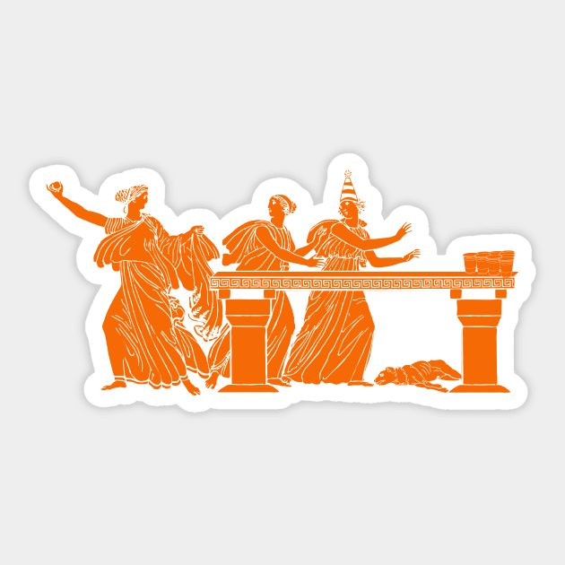 Greek toga party Sticker by B0red